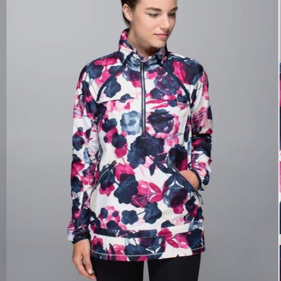 Lululemon Miss Misty Pullover Inky Floral Ghost Inkwell Bumble Berry - Picture 1 of 16